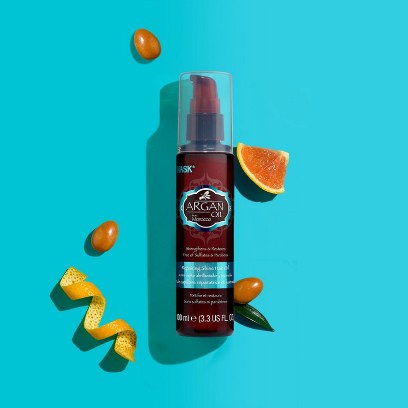 Hask Argan Oil Repairing Shine Hair Oil - 3.3 fl oz