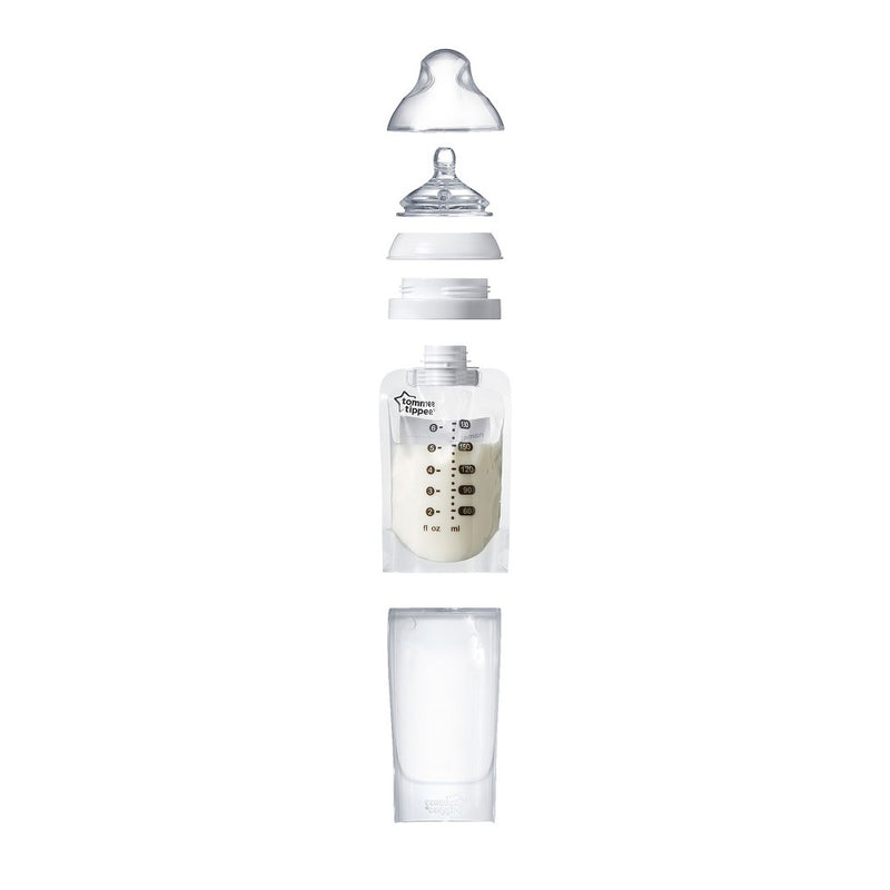 Tommee Tippee Pump and Go Breast Milk Pouch Bottle (3 pack)