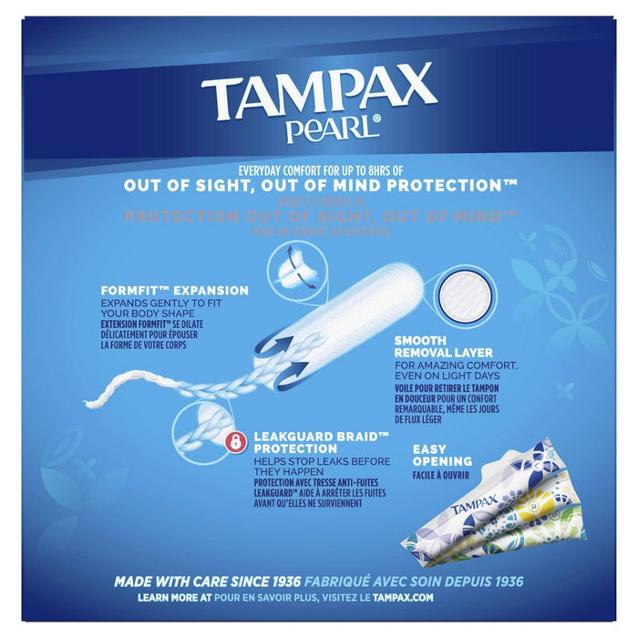 Tampax Pearl Plastic, Light Absorbency Unscented Tampons - 36ct