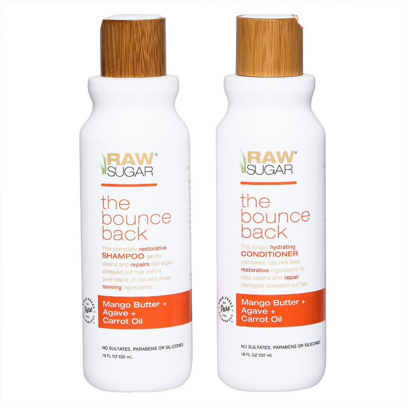 Raw Sugar The Bounce Back Mango Butter + Agave + Carrot Oil Conditioner - 18 fl oz
