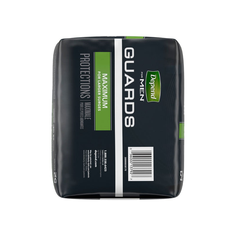 Depend Guards for Men - Maximum Absorbency - 52ct