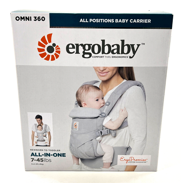 Ergobaby Omni 360 All Carry Positions Ergonomic Baby Carrier - Pearl Gray