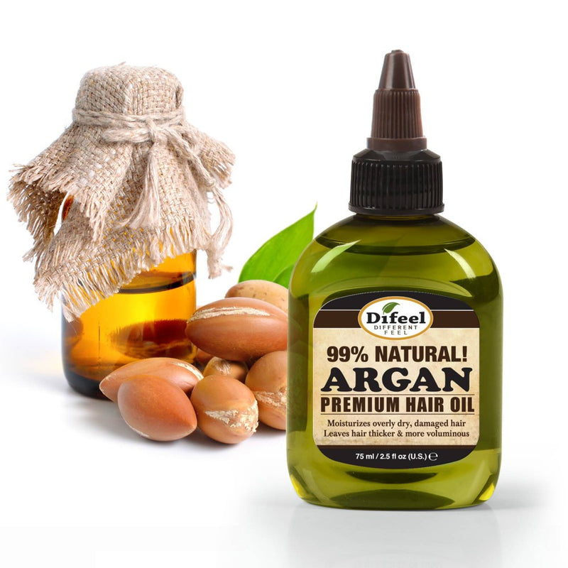 Difeel Premium Natural Hair Oil Argan Oil - 2.5 fl oz