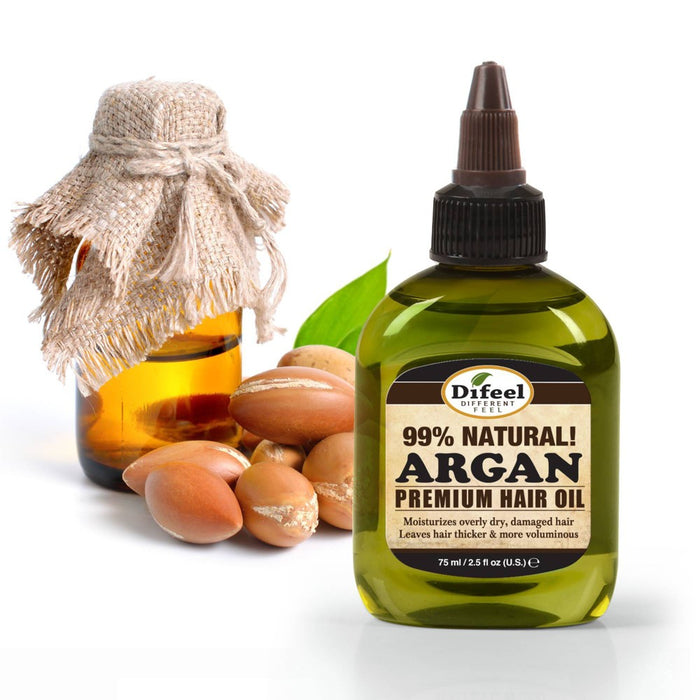 Difeel Premium Natural Hair Oil Argan Oil - 2.5 fl oz