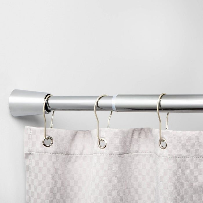 72" Rust Resistant Shower Curtain Rod Chrome - Made By Design&