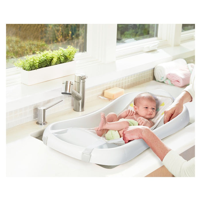 The First Years Sure Comfort Deluxe Newborn-to-Toddler Tub with Sling - White