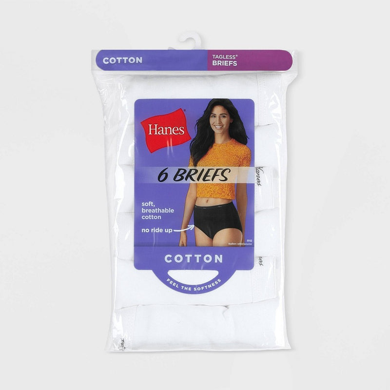 Hanes Women's 10pk White Briefs Underwear - White 7