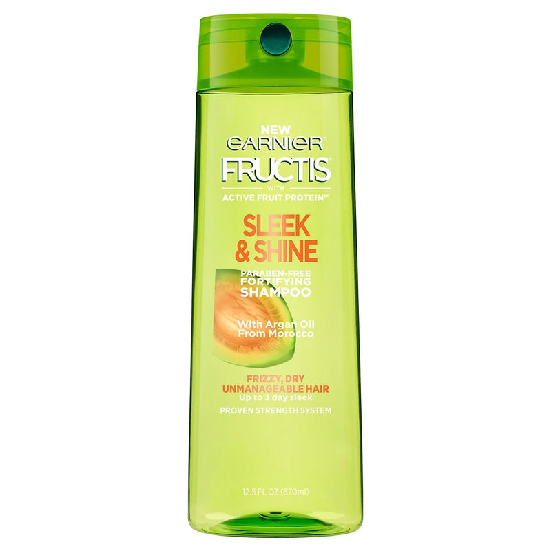 Garnier Fructis Sleek & Shine Shampoo for Frizzy, Dry, Unmanageable Hair -12.5 fl oz