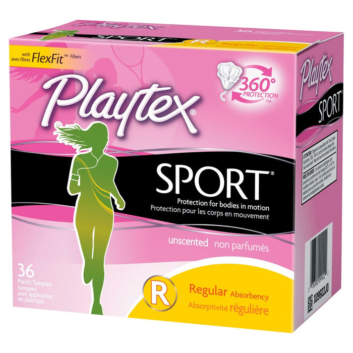 Playtex Sport Tampons - Plastic - Unscented - Regular - 36ct