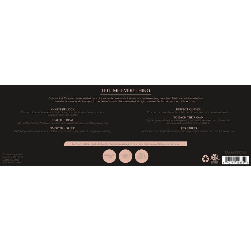 Kristin Ess Ceramic 3-In-One Flat Iron