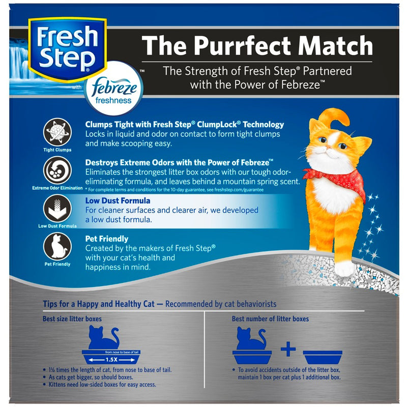 Fresh Step - Extreme Scented Litter with the Power of Febreze - Clumping Cat Litter - Mountain Spring - 25lbs (LOCAL PICKUP ONLY)