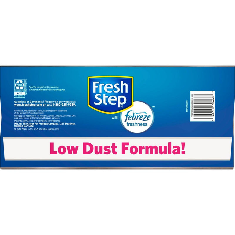 Fresh Step Multi-Cat Scented Litter with the Power of Febreze Clumping Cat Litter- 25lbs (LOCAL PICKUP ONLY)