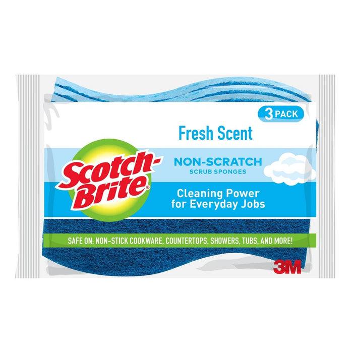 Scotch-Brite No Scratch Scrub Sponges 3-pk.