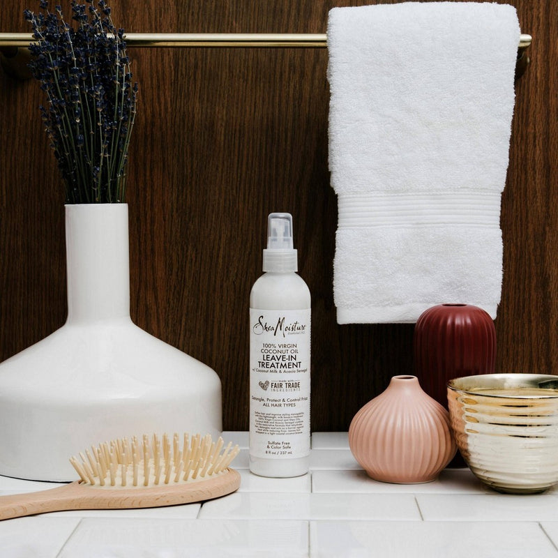 SheaMoisture 100% Virgin Coconut Oil Leave In Treatment - 8 fl oz