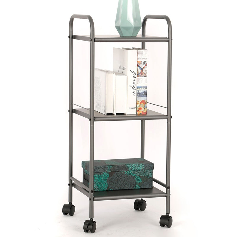 3 Shelf Utility Storage Cart Gray - Room Essentials&