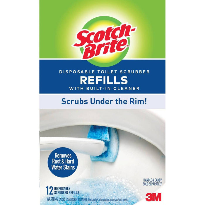 Scotch-Brite Disposable Toilet Scrubber Refills - 12ct