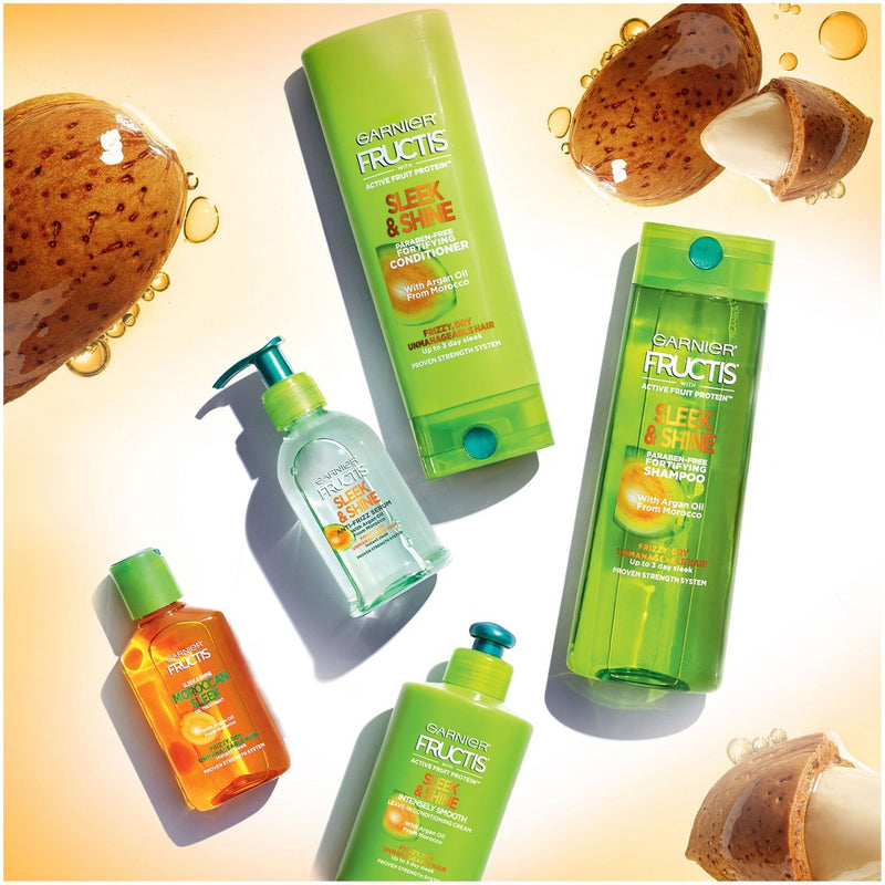 Garnier Fructis Sleek & Shine Conditioner for Frizzy, Dry, Unmanageable Hair - 21 fl oz