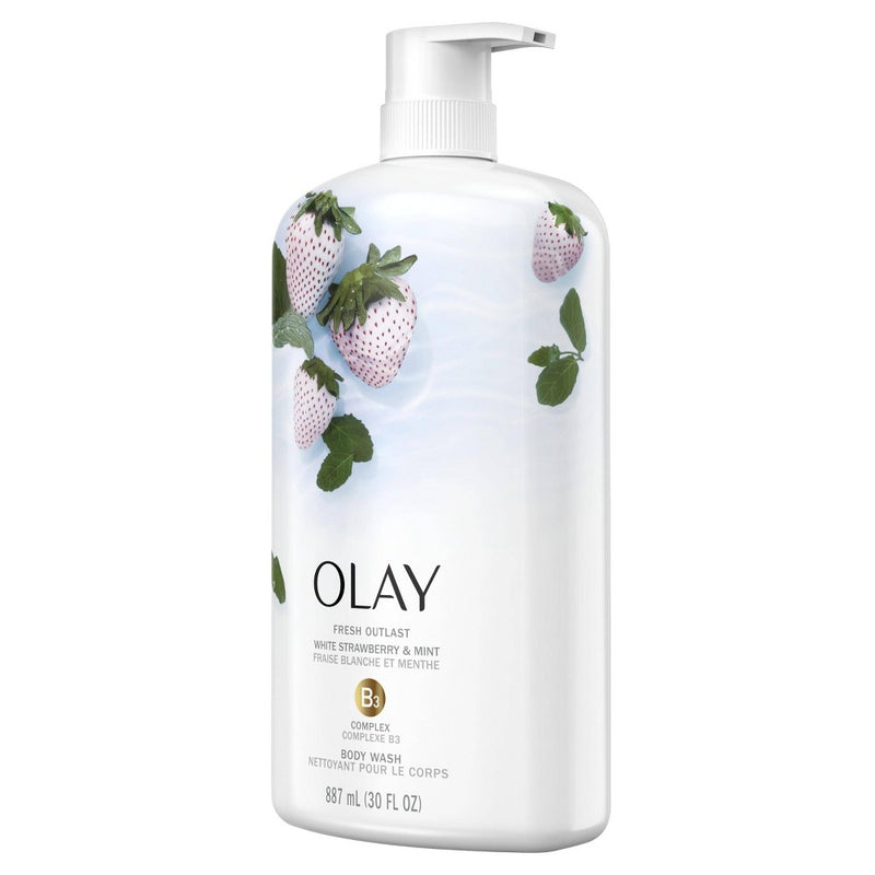 Olay Fresh Outlast Body Wash White Strawberry & Mint 30 fl oz