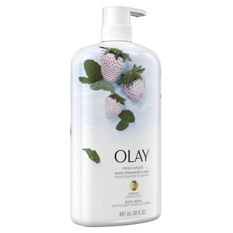 Olay Fresh Outlast Body Wash White Strawberry & Mint 30 fl oz