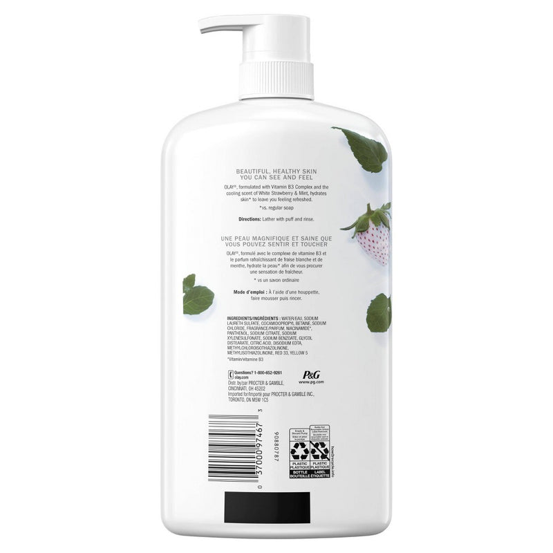 Olay Fresh Outlast Body Wash White Strawberry & Mint 30 fl oz