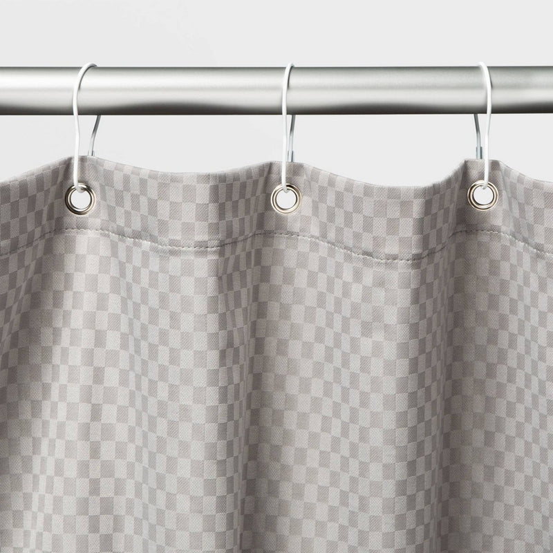 Basic Shower Curtain Hooks With Clasp White - Room Essentials&