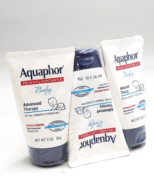 Lot of 3!!! Aquaphor Baby Healing Ointment Advanced Therapy EXPIRES: 11/2026