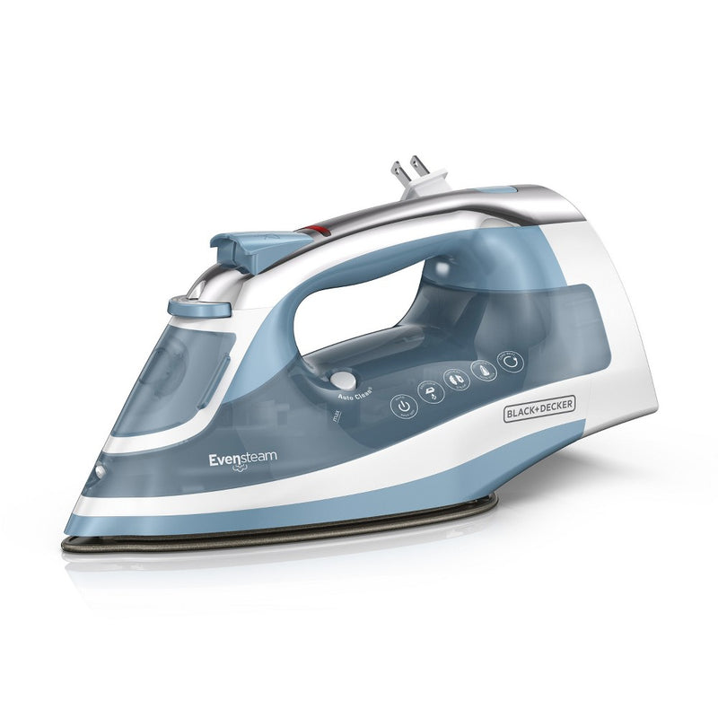 BLACK+DECKER Steam Iron Retractable Cord - Gray