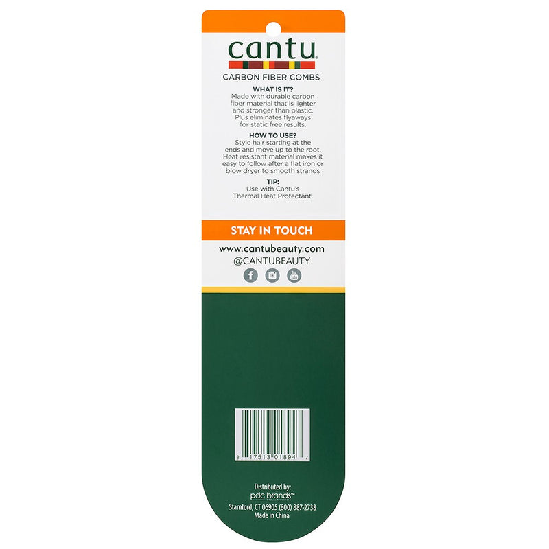 Cantu Style Carbon Fiber Combs - 2ct