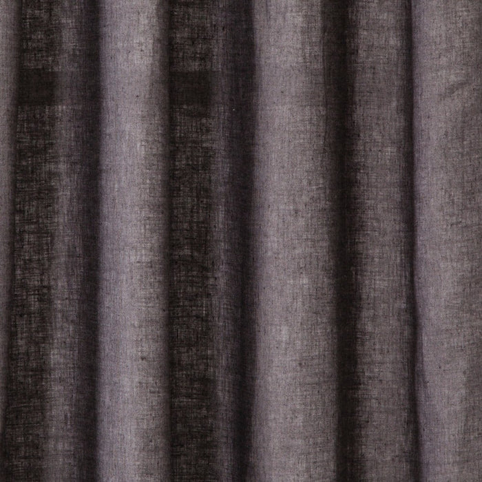 108"x54" Light Filtering Linen Curtain Panel Brown/Dark Gray - Threshold&