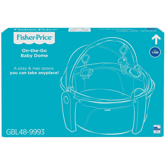 Fisher-Price On the Go Baby Dome Playard - Gray