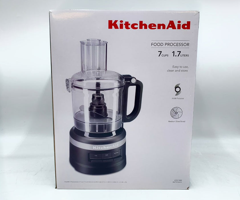 KitchenAid 7 Cup Food Processor - Black KFP0718BM