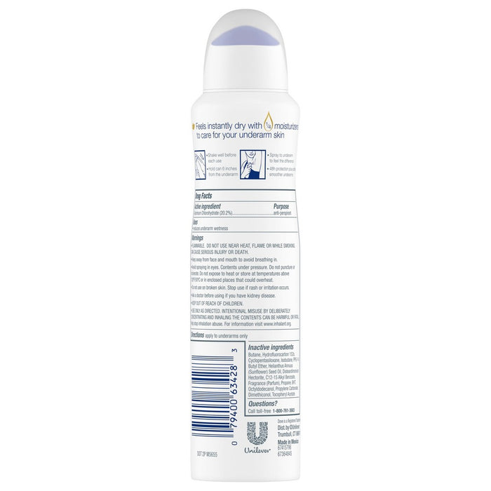 Dove Sheer Fresh 48-Hour Invisible Antiperspirant & Deodorant Dry Spray - 3.8oz