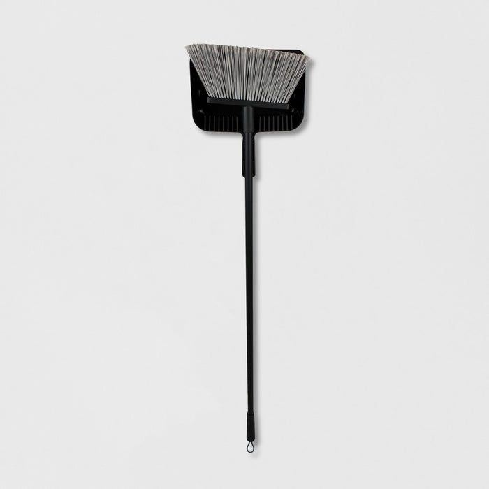 Floor Broom with Clip-on Dust Pan Set - Made By Design&