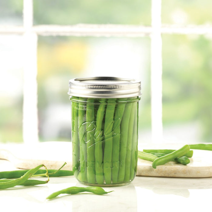Ball 16oz 12pk Glass Wide Mouth Mason Jar with Lid and Band
