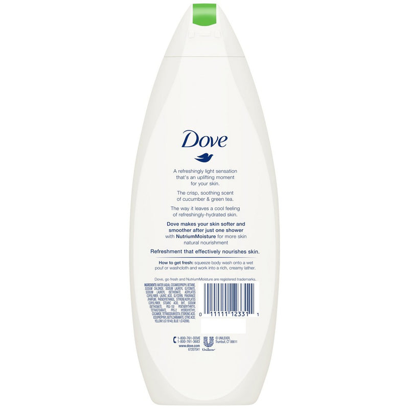 Dove go Fresh Cucumber & Green Tea Body Wash - 22 fl oz