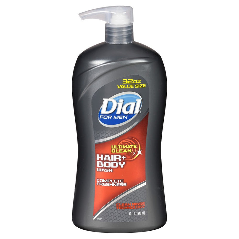 Dial for Men Ultimate Clean Hair plus Body Wash - 32 oz