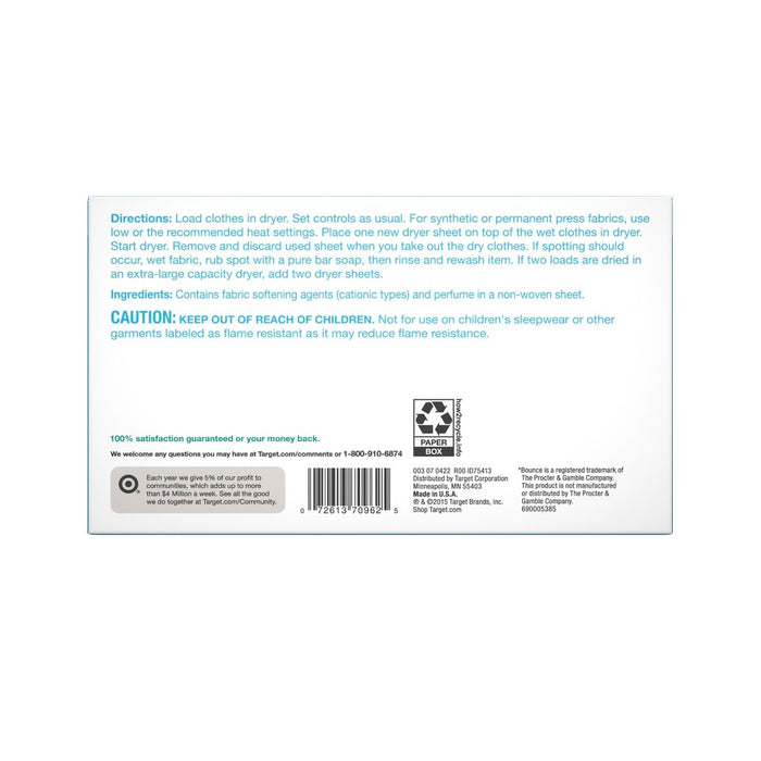 Fresh Linen Fabric Softener Dryer Sheets - 105ct - Up&Up&