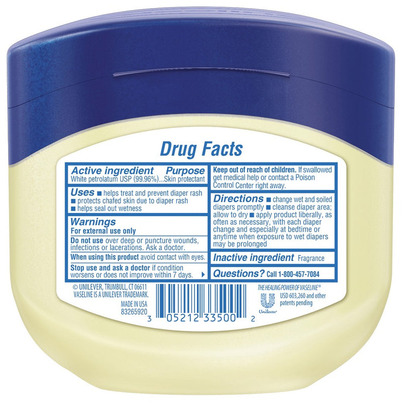Vaseline Original 100% Pure Petroleum Jelly Skin Protectant - 13oz