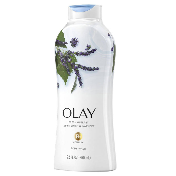 Olay Fresh Outlast Body Wash Birch & Lavender - 22 fl oz