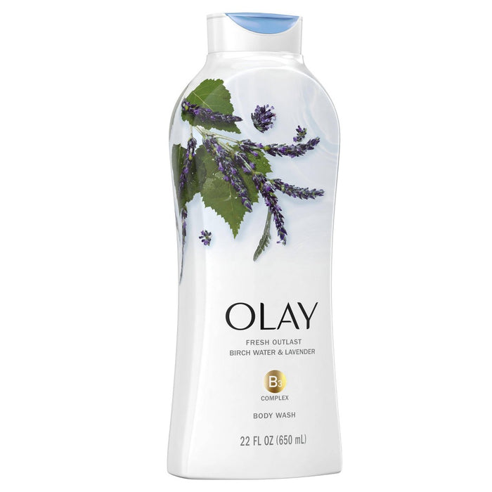 Olay Fresh Outlast Body Wash Birch & Lavender - 22 fl oz