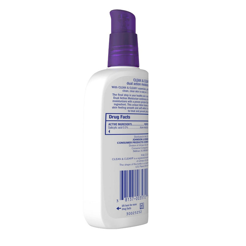 Clean & Clear Essentials Dual Action Facial Moisturizer - 4 fl oz EXPIRES 09/2025
