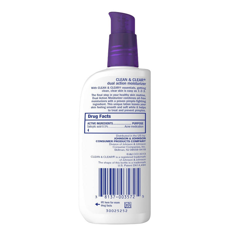 Clean & Clear Essentials Dual Action Facial Moisturizer - 4 fl oz EXPIRES 09/2025