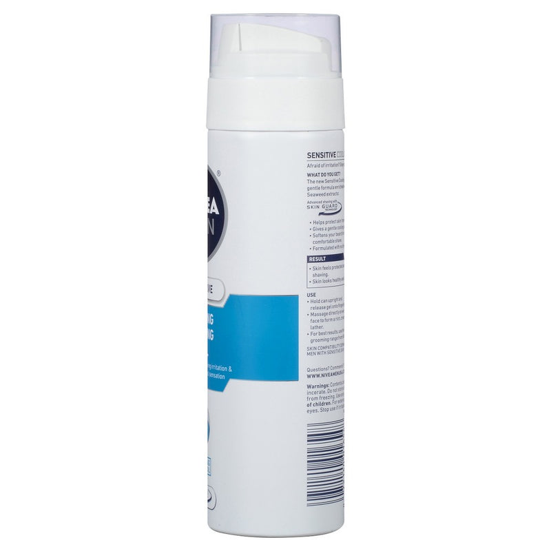 NIVEA Men Aerosol Can Sensitive Cool Shaving Gel - 7oz