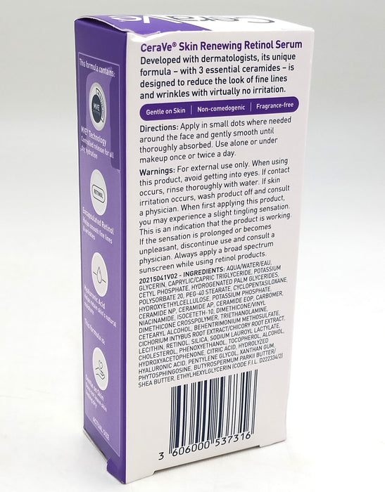 CeraVe Skin Renewing Retinol Face Serum - 1oz