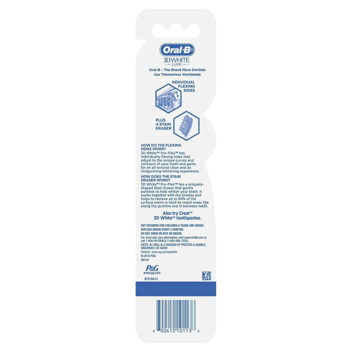 Oral-B Pro-Flex Stain Eraser Manual Toothbrush Soft - 2ct
