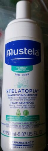 Mustela Stelatopia Foam Baby Shampoo, EXP:03/27, 5.07 oz