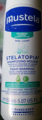 Mustela Stelatopia Foam Baby Shampoo, EXP:03/27, 5.07 oz