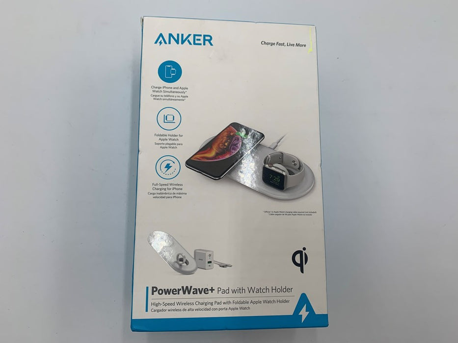 Anker PowerWave+ Qi Wireless Pad (with Apple Watch Holder)- Black *NEW & SEALED*