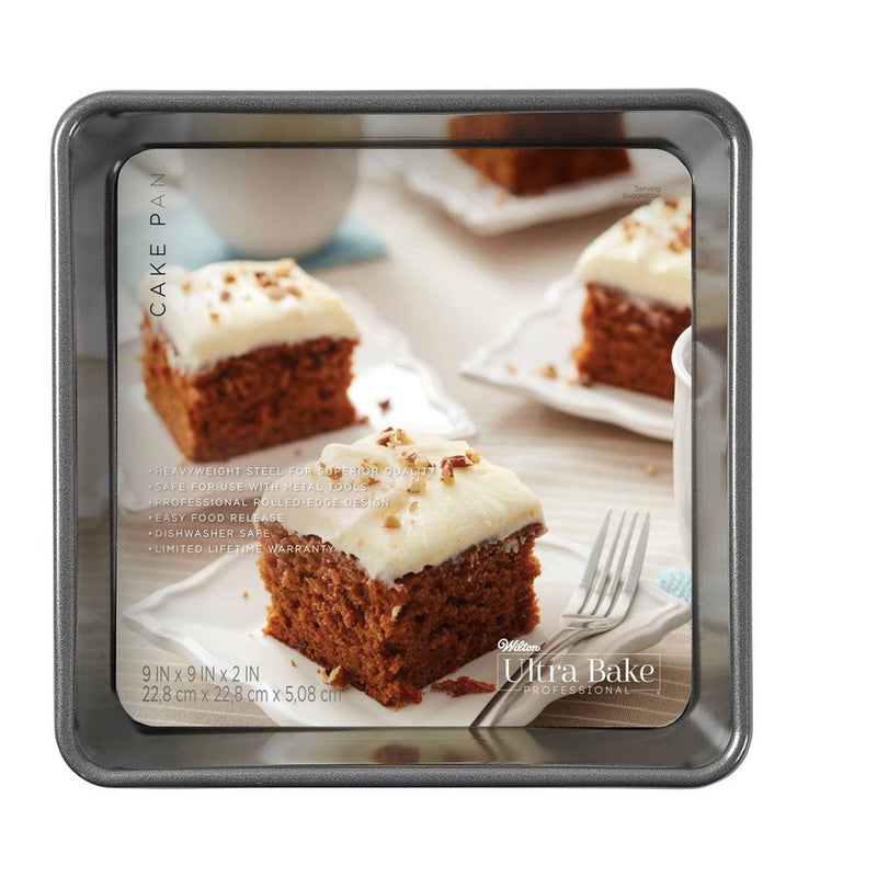 Wilton Ultra Bake Professional 9" Nonstick Square Cake Pan