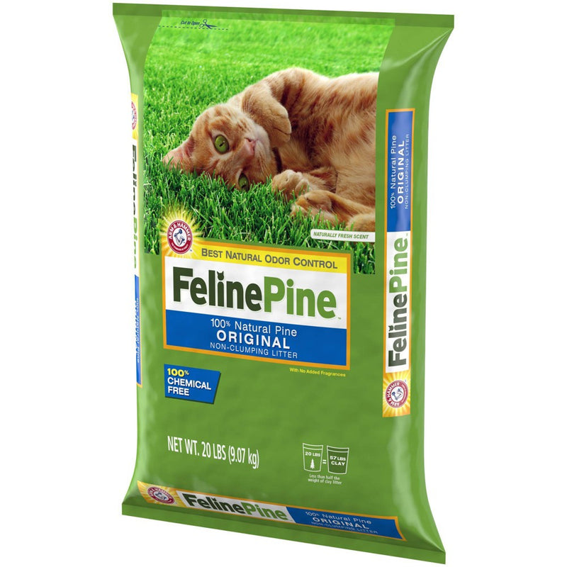 Feline Pine 100% Natural Pine, Odor Control, Non-Clumping Cat Litter - 20lbs (LOCAL PICKUP ONLY)